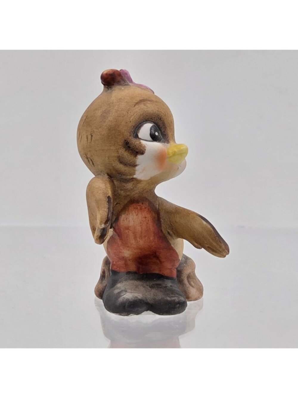 Josef Originals Twilly Bird Figurine TMR-8K Brown Orange 1970s Retro - Picture 5 of 7